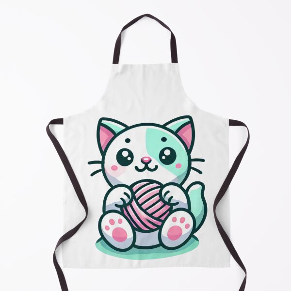 Item preview, Cute Kitten with Yarn Ball designed and sold by Little Care Studio.