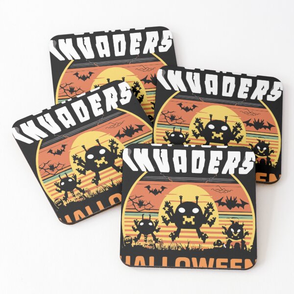 Item preview, Space Invaders Retro Halloween Gaming designed and sold by KitonicTees.