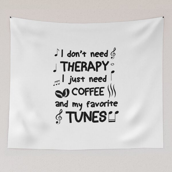 Item preview, Coffee and music make the perfect start to my day designed and sold by ilyanadesign.