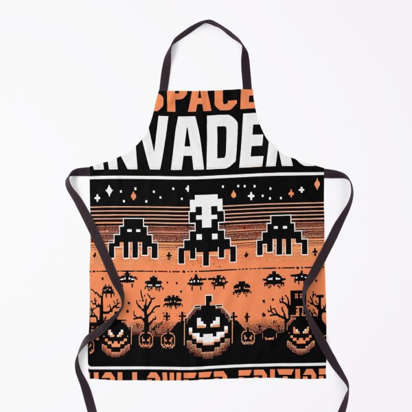 Item preview, Juegos retro de Halloween de Space Invaders designed and sold by KitonicTees.