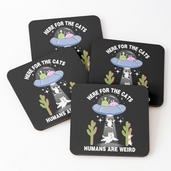 Item preview, Love Cats Here For The Cats Humans Are Weird  designed and sold by LOVECURIO.