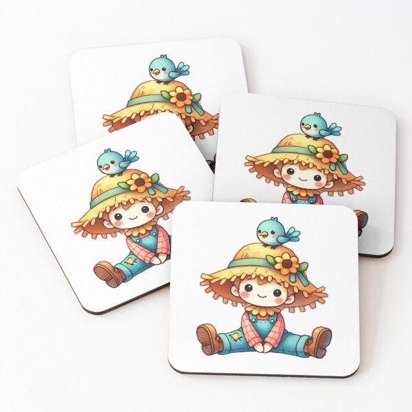 Item preview, Adorable Scarecrow with Bird Companion designed and sold by Little Care Studio.