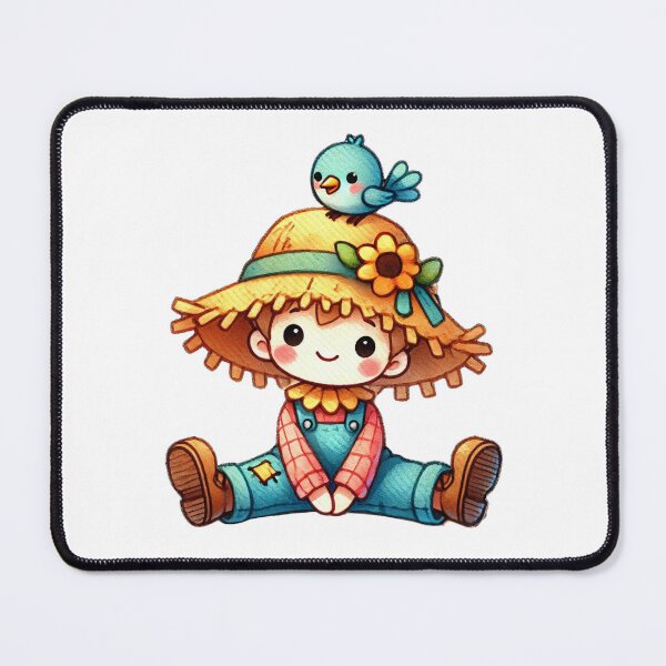Item preview, Adorable Scarecrow with Bird Companion designed and sold by Little Care Studio.