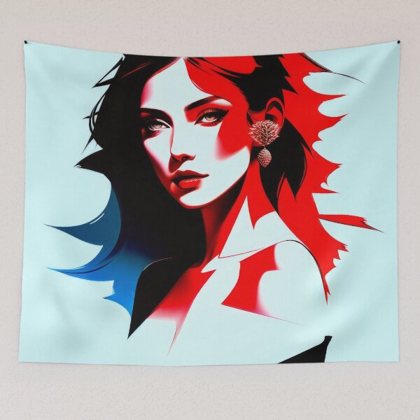 Item preview, RedBlackColorWoman designed and sold by 3dvirtualand.