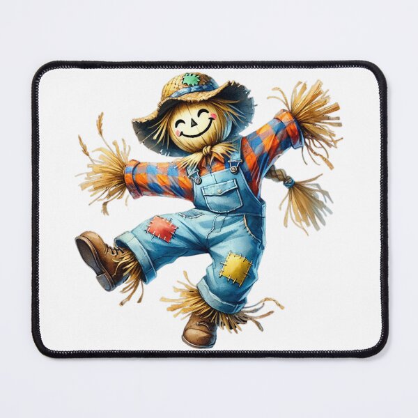 Item preview, Cheerful Scarecrow Dancing in Overalls designed and sold by Little Care Studio.