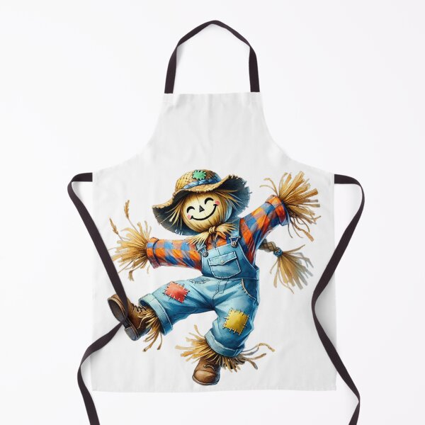 Item preview, Cheerful Scarecrow Dancing in Overalls designed and sold by Little Care Studio.