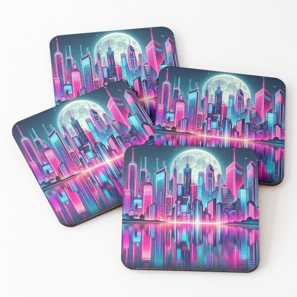 Item preview, Neon City of the Future designed and sold by KCBearDesigns.