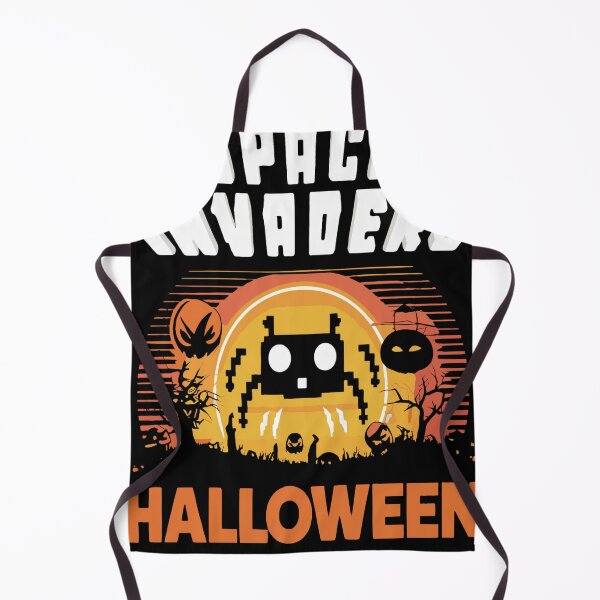 Item preview, Juegos retro de Halloween de Space Invaders designed and sold by KitonicTees.