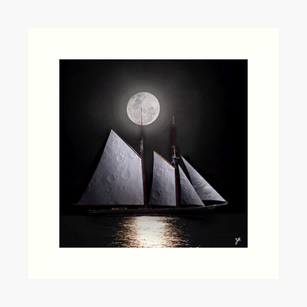 Item preview, Lunar Schooner designed and sold by DopplerDesigns.