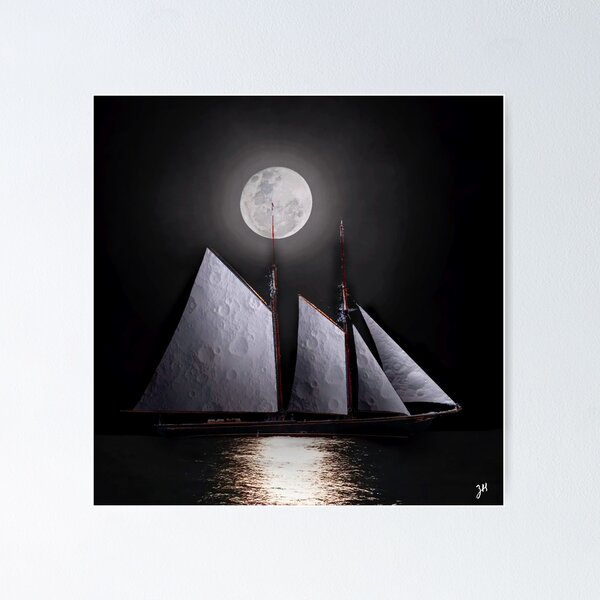 Item preview, Lunar Schooner designed and sold by DopplerDesigns.