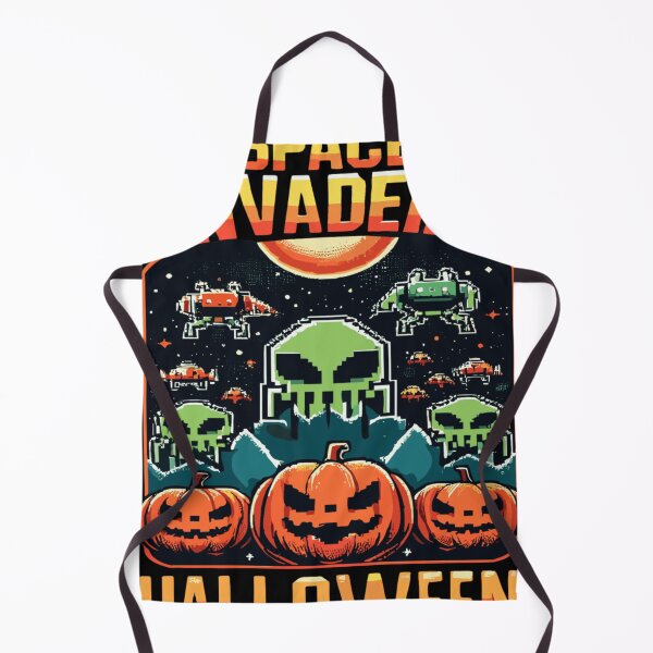 Item preview, Juegos retro de Halloween de Space Invaders designed and sold by KitonicTees.
