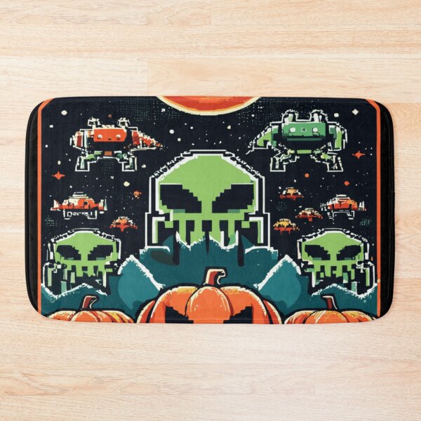Item preview, Juegos retro de Halloween de Space Invaders designed and sold by KitonicTees.