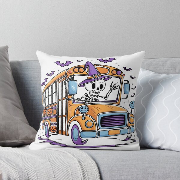 Item preview, Halloween Skeleton School Bus Driver designed and sold by ShopZen ⭐⭐⭐⭐⭐.
