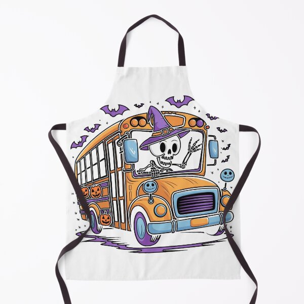 Item preview, Halloween Skeleton School Bus Driver designed and sold by ShopZen ⭐⭐⭐⭐⭐.