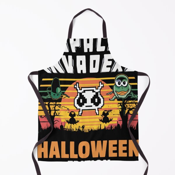 Item preview, Juegos retro de Halloween de Space Invaders designed and sold by KitonicTees.