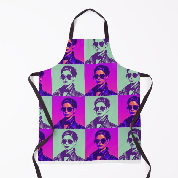 Item preview, Pop Art Purple Green Collage Pattern Design by SolaAndSoli designed and sold by SolaAndSoli.
