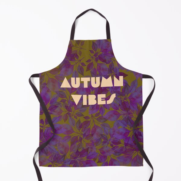 Item preview, "Autumn Vibes" inscription in autumn style.Ivory , khaki , purple,ivory. designed and sold by My-fake-places.