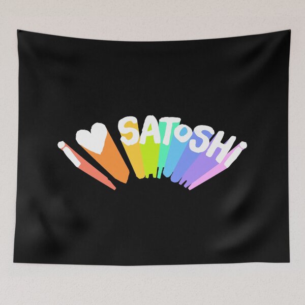 Item preview, Rainbow I Heart Satoshi designed and sold by HodlHut.