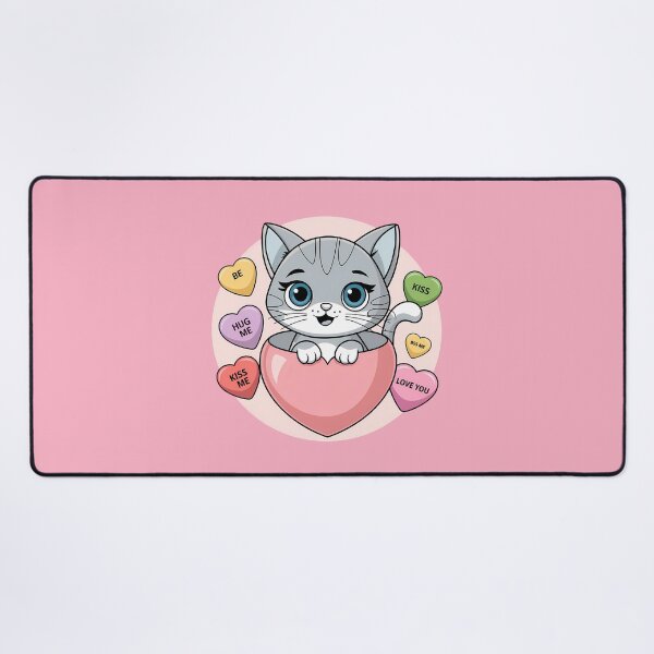 Item preview, Cute Cat Love Hearts Valentine's Graphic designed and sold by IT-Express.