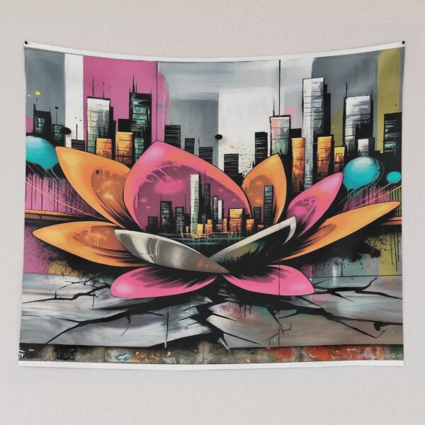 Item preview, TAPESTRY WALL ART CAPTIVATING BRIGHT ARAY FOR ANY LIVING ROOM DEN HALLWAY OR ANY DECOR ai generated by frasues designed and sold by frasues.
