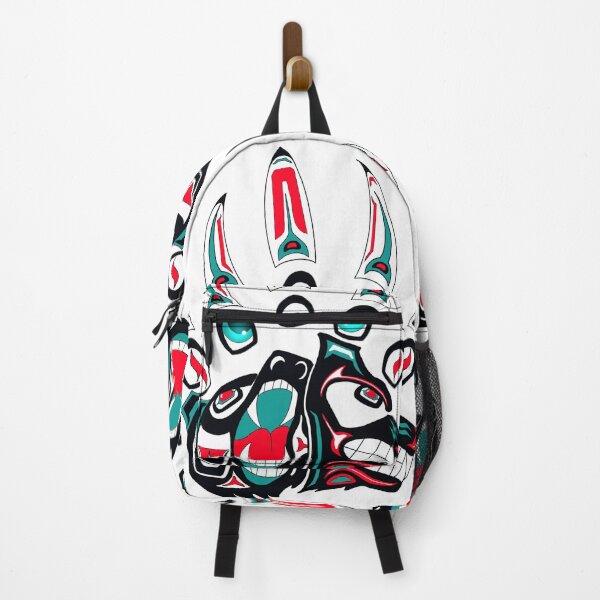 Item preview, Tlingit Wolf and bear claw (Teal) designed and sold by RobsArtwork.