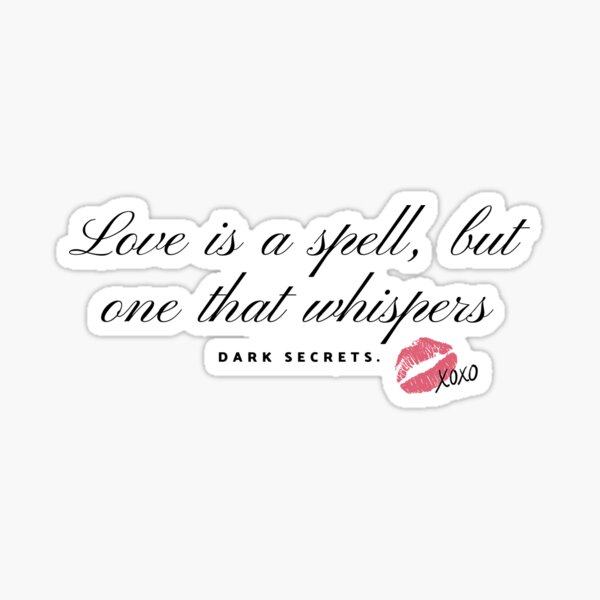 Item preview, Love is a spell, but one that whispers dark secrets designed and sold by retropathetic.