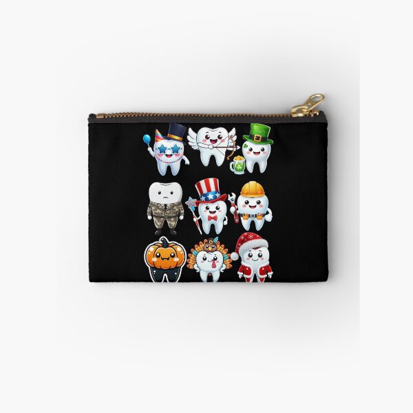 Item preview, Holiday-Themed Tooth Character Tee - Fun and Festive Dental Designs for Every Occasion designed and sold by BlankCanvasHaHa.