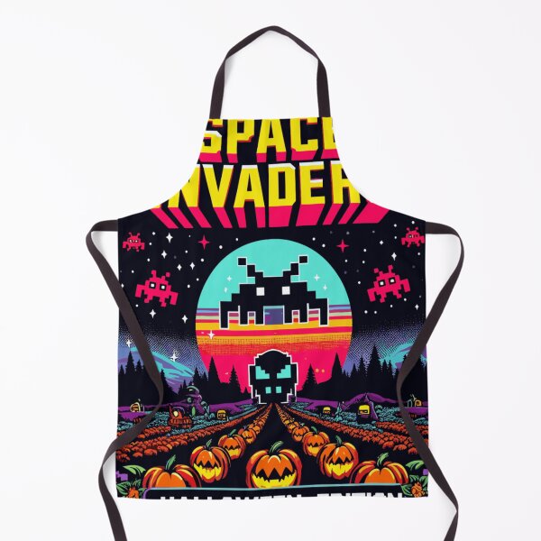 Item preview, Juegos retro de Halloween de Space Invaders designed and sold by KitonicTees.