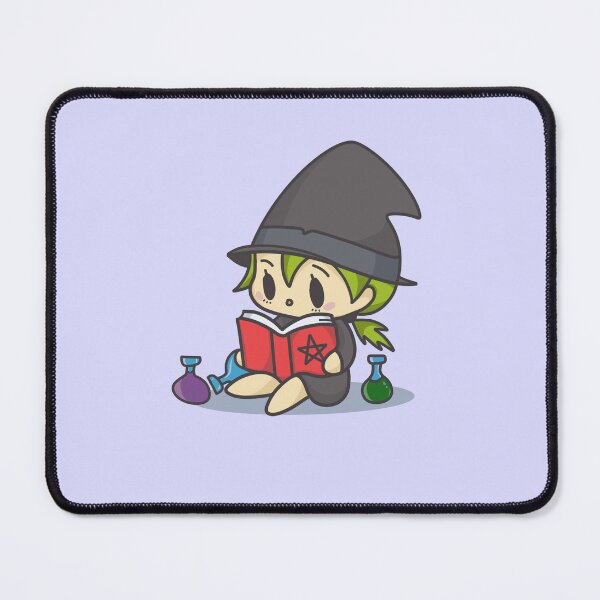 Item preview, Kawaii Witch Reading the Book of Shadows designed and sold by Lullaby123.