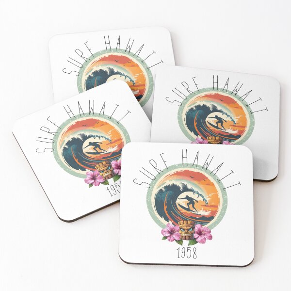 Item preview, Surf Hawaii - 1958 (with Black Lettering) designed and sold by VelvetRoom.