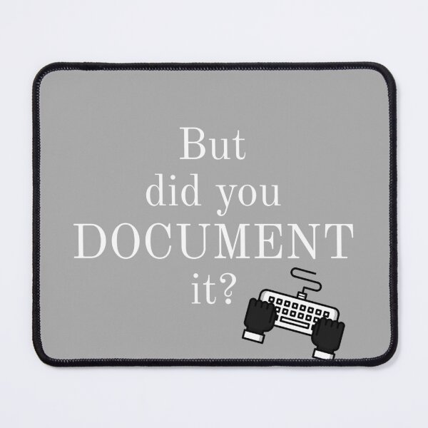Item preview, But Did You Document It Technical Writer t-shirt in white font with keyboard hands designed and sold by BonnieDenham.