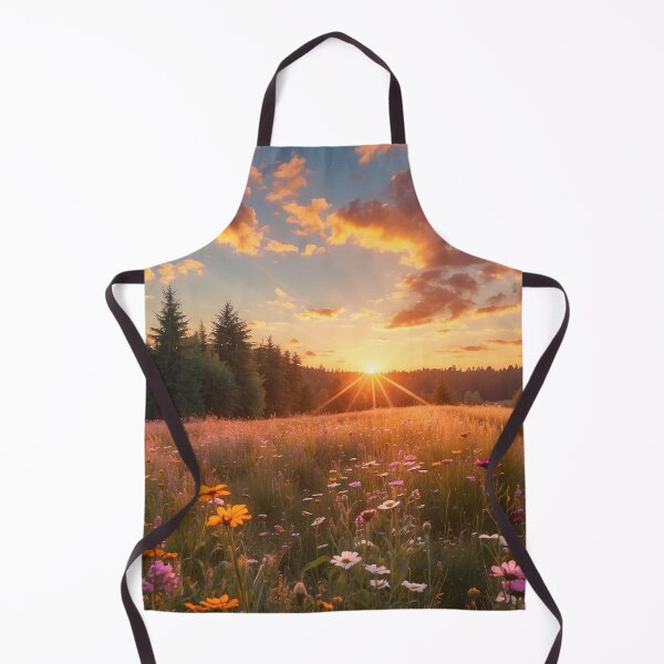 Item preview, Sunset Over Wildflower Meadow in the Forest designed and sold by HXBXArts.