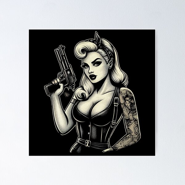 Item preview, Inked Pulp Pin-up designed and sold by PulpVintage.