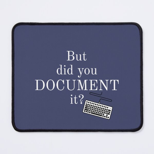 Item preview, But Did You Document It Technical Writer t-shirt in white font with keyboard designed and sold by BonnieDenham.