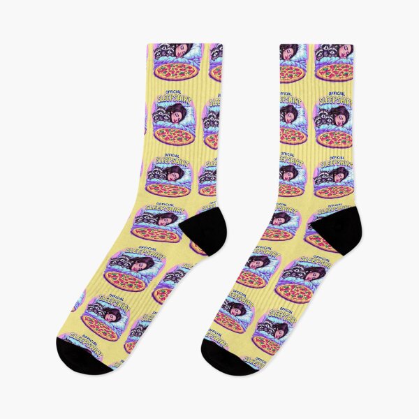 Item preview, Raccoons Official Sleep Shirt pizza in bed  designed and sold by TeeARTHY.