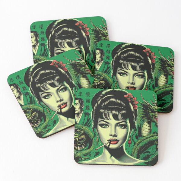 Item preview, Retro Oriental Girl designed and sold by PulpVintage.