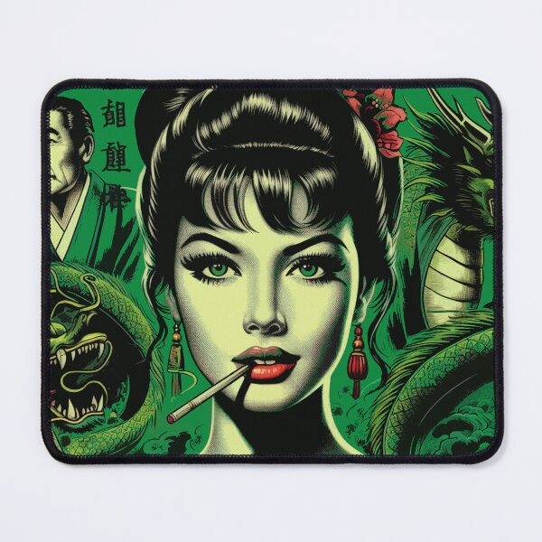 Item preview, Retro Oriental Girl designed and sold by PulpVintage.