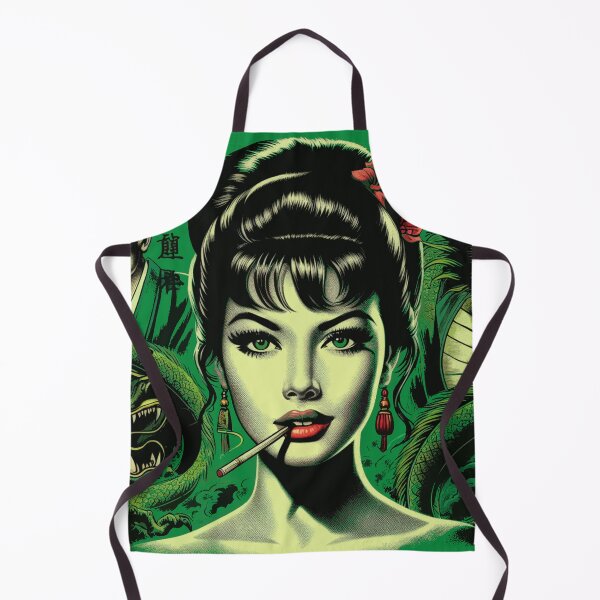 Item preview, Chica oriental retro designed and sold by PulpVintage.