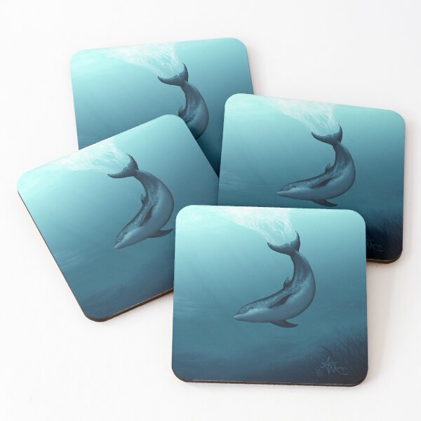 Item preview, "Siren of the Blue Lagoon" by Amber Marine ~ dolphin painting, art © 2015 designed and sold by Amber Marine ~ Wildlife Artist ~ © 2004-2021.