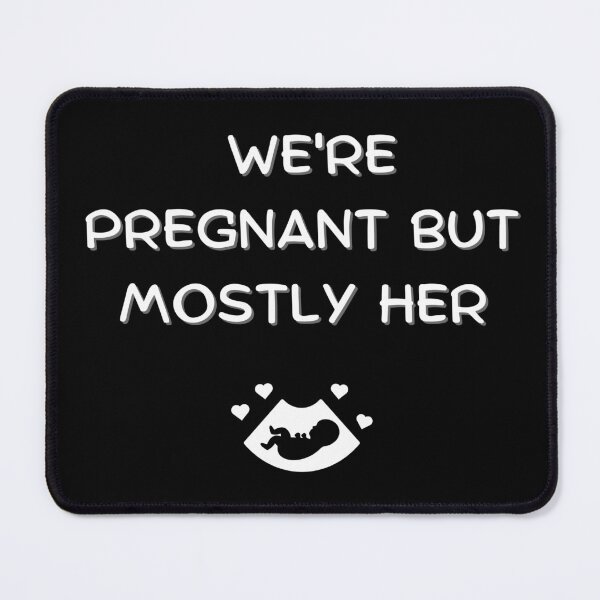 Item preview, We’re Pregnant But Mostly Her - Funny Pregnancy Announcement designed and sold by artivibestudio.