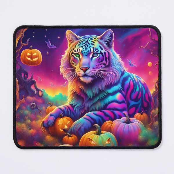 Item preview, Rainbow Halloween Tiger designed and sold by HelloHysteria.