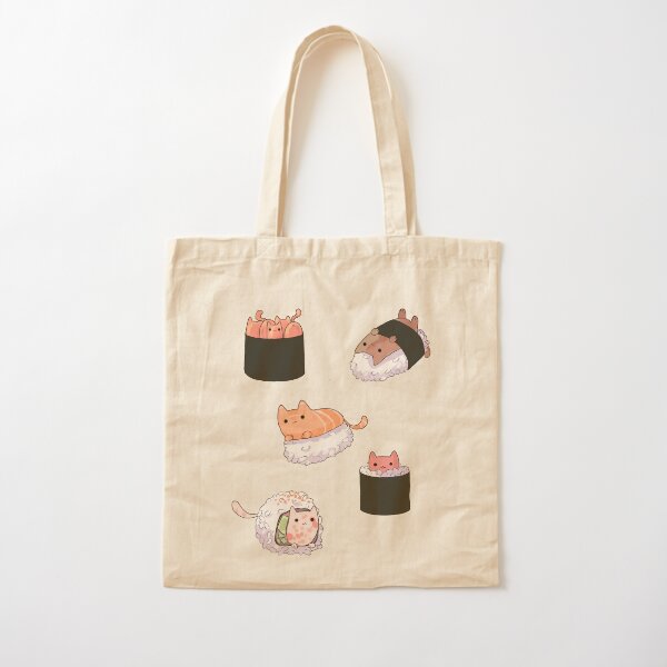 Vista previa del artículo con la obra «Gatos de sushi», diseñado y vendido por Tmis.