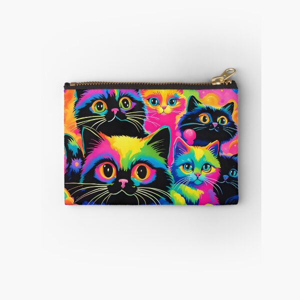 Item preview, Blackight rainbow kittens designed and sold by HelloHysteria.