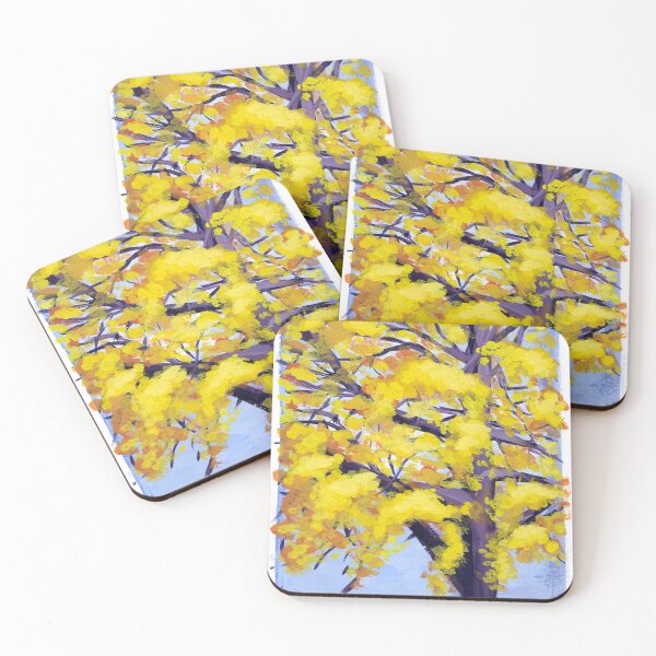 Item preview, Lost Woods - Acrylic Gouache Tree Nature Painting designed and sold by Amanda Irene.