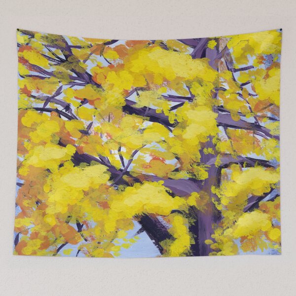 Item preview, Lost Woods - Acrylic Gouache Tree Nature Painting designed and sold by Amanda Irene.