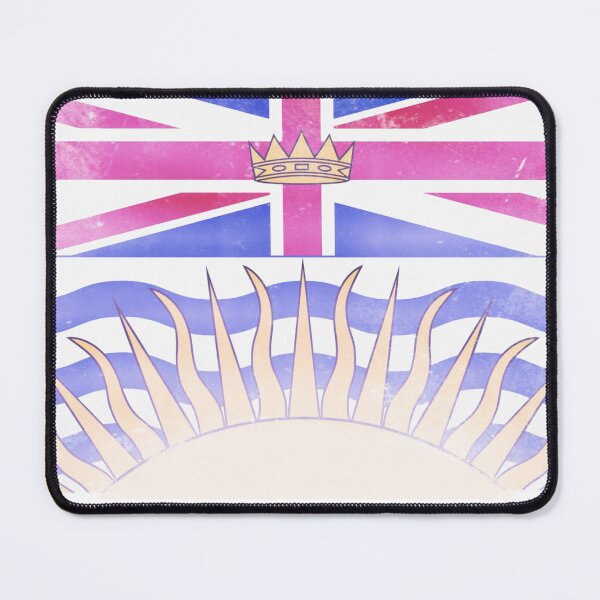 Item preview, British Columbia flag distressed designed and sold by Carswell King Design.