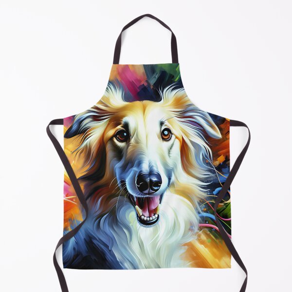 Item preview, Borzoi Dog Portrait Acrylic Art Print Pet Portrait Gifts for Dog Lovers designed and sold by Puppy Puzzles Plus.