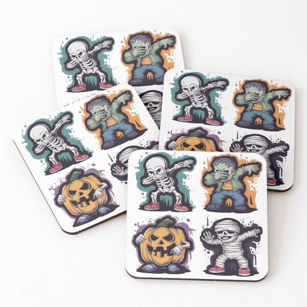 Item preview, "Dabbing Halloween Monsters" designed and sold by Thaivi Design.