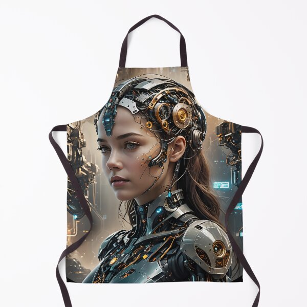 Item preview, Cyber ​​Tech Portrait of a Girl 01 designed and sold by kjp-design.