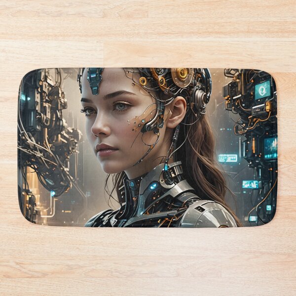 Item preview, Cyber ​​Tech Portrait of a Girl 01 designed and sold by kjp-design.